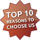 Top 10 reasons to choose us